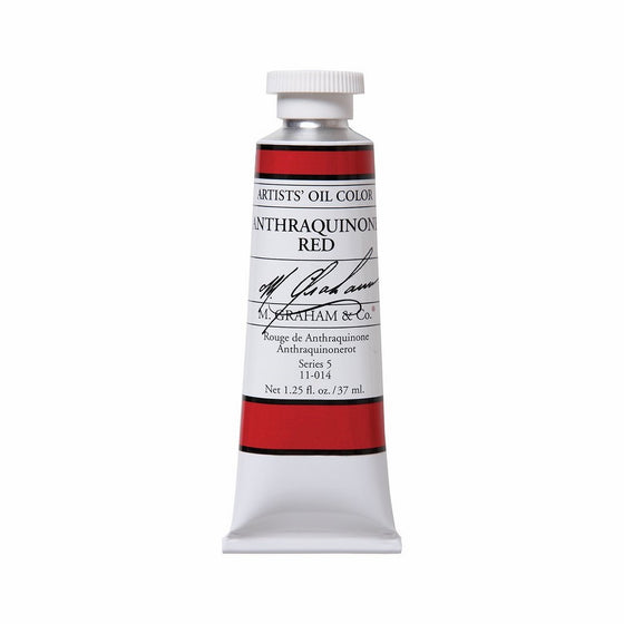 M. Graham Artist Oil Paint Anthraquinone Red 1.25oz/37ml Tube