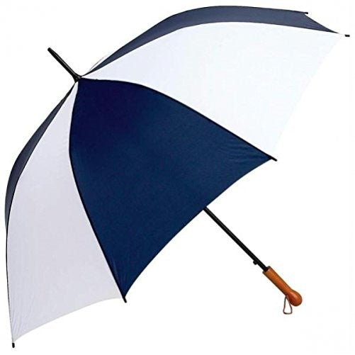 All-Weather GFUM60NWLT Elite Series Navy and White Auto Open Golf Umbrella, 60"