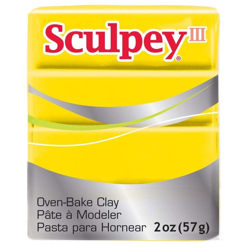 Sculpey III Polymer Clay 2 Ounces-Yellow