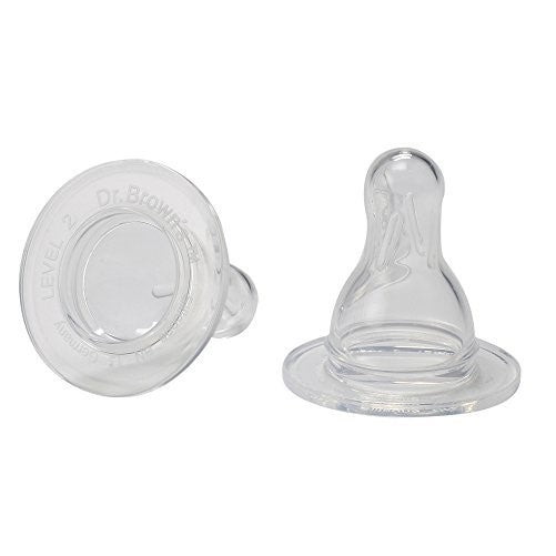 Dr. Brown's Original Nipple, Level 2 (3m), 2-Pack