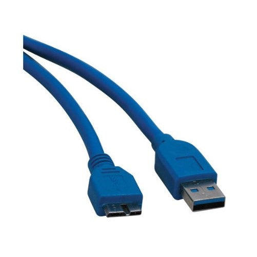 Tripp Lite U326-006 USB 3.0 Super Speed 5Gbps(A Male to Micro B Male) Device Cable (6 Feet, Blue)