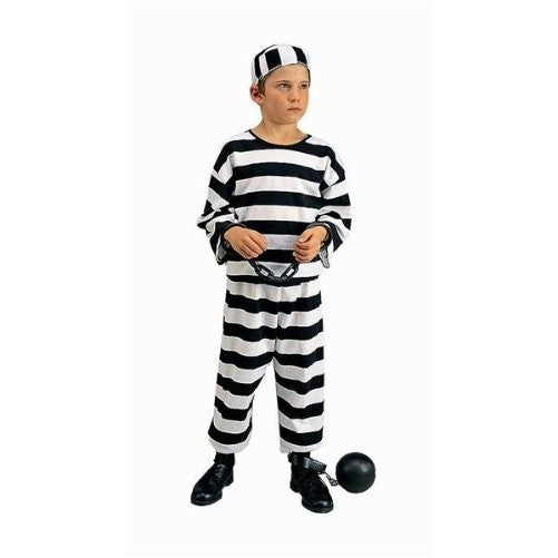 Convict Boy Costume, Boys Medium(8-10)