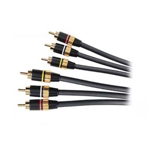 AUVIO Composite Video/Stereo Audio Cable 6-ft 15-218