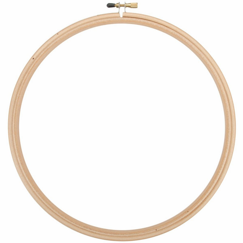 Edmunds Wood Embroidery Hoop with Round Edges, 12-Inch