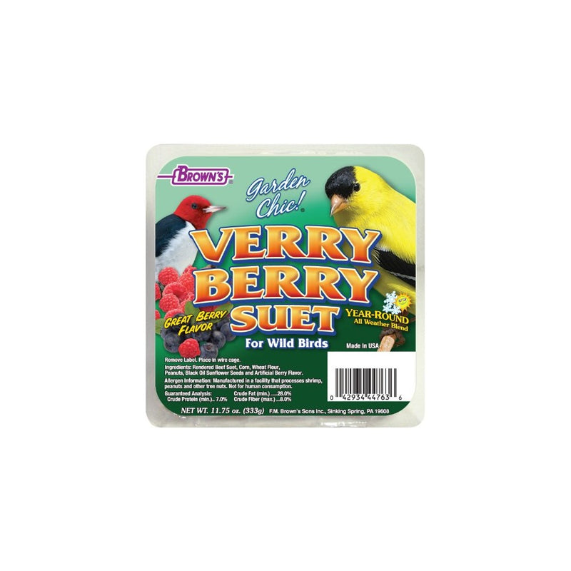 F.M. Brown's, Garden Chic Suet and Bread Cakes, 11-3/4-Ounce Verry Berry