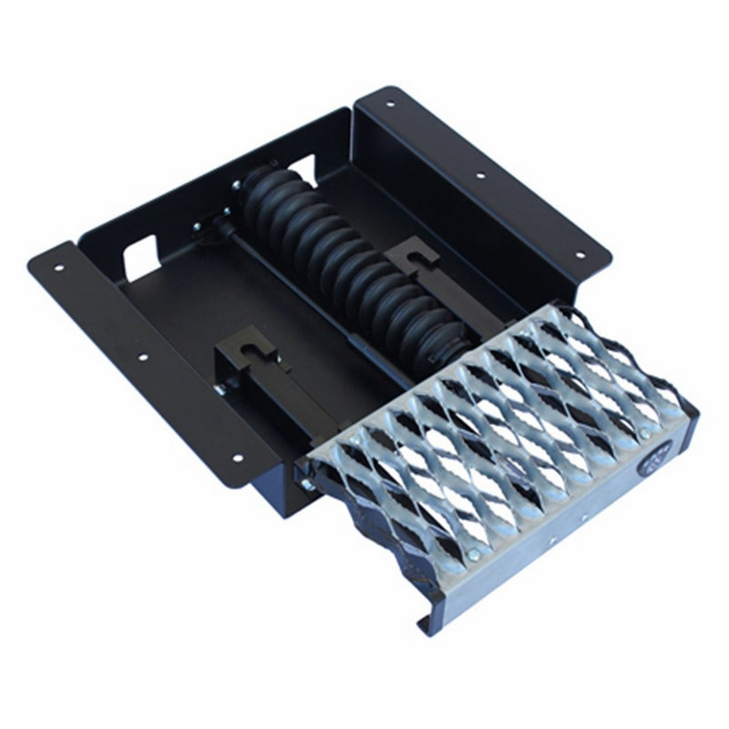 CARR With Grip Strut 12" step hands free - Blk Pwdr Coat/Galvanized - Single 501030