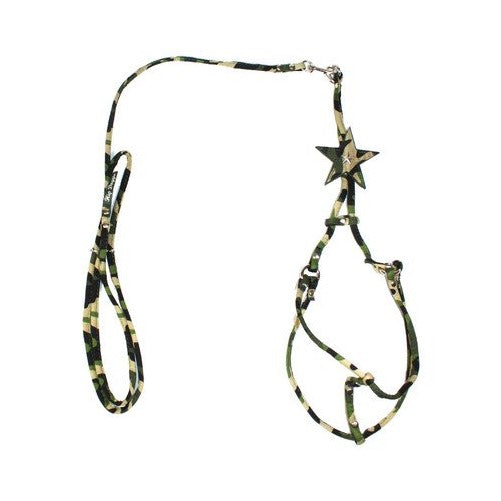 Hip Doggie Camo Star Step-in Harness, X-Small