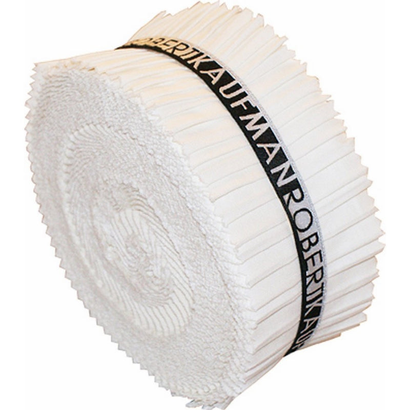 Robert Kaufman RU-190-40 Strips, 2.5-inch, White