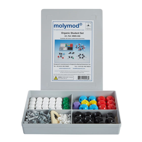 Molymod MMS-008 Organic Chemistry Molecular Model, Student Set (50 atom parts)