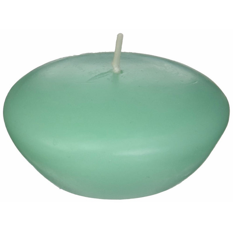 Zest Candle 12-Piece Floating Candles, 3-Inch, Aqua