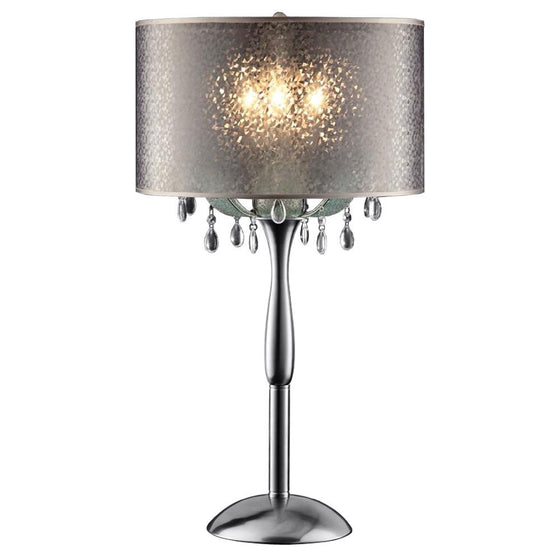 Ok lighting OK-5128T OK-5128t Petal Crystal Table Lamp Flower Inspired, 16" x 16" x 32"