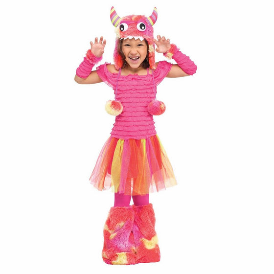 Fun World Costumes Baby Girl's Wild Child Toddler Costume, Pink, Large(3T-4T)