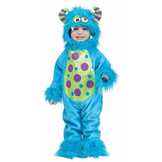 Fun World Costumes Baby's Li'L Monster Infant Costume, Blue, Small(6-12mo.)