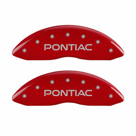 MGP Caliper Covers 18028SPONRD Caliper Cover with Red Powder Coat Finish, (Set of 4)