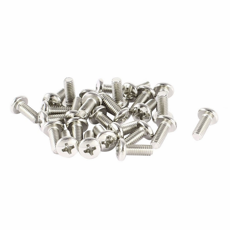 uxcell 30 Pcs VESA TV LCD Monitor Mounting Philips Head Screws M4 x 10mm