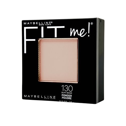 Maybelline New York Fit Me Matte  Poreless Powder Makeup, Buff Beige, 0.29 oz.