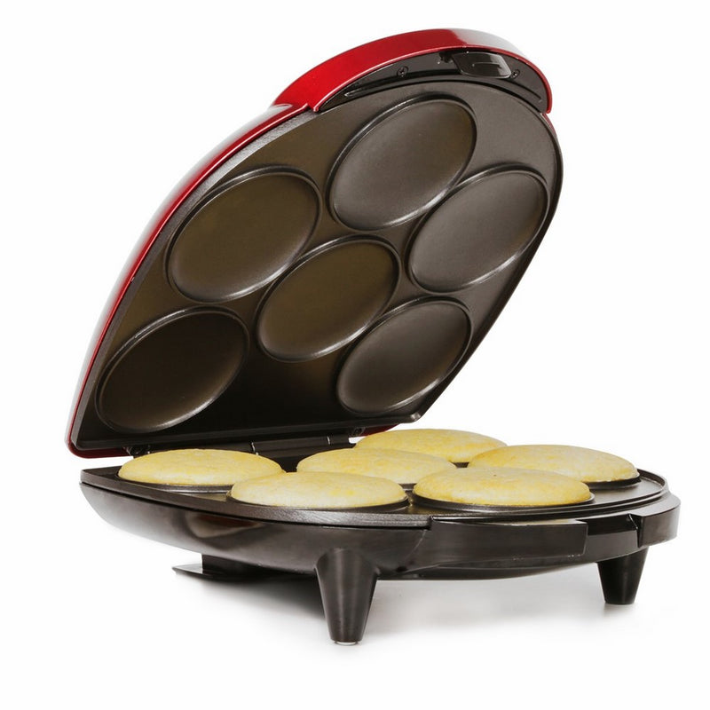 Holstein Housewares HU-09005R-M Arepa Maker - Metallic Red