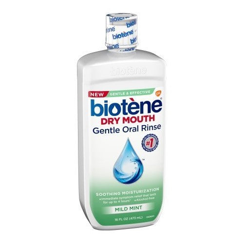 Biotene Dry Mouth Gentle Oral Rinse Soothing Moisturization, Mild Mint, 16 fl oz