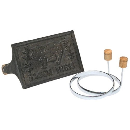 Norpro Cast Iron Bacon Press with Egg Ring Set
