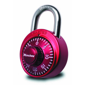 Master Lock Padlock, Standard Dial Combination Lock, 1-7/8 in. Wide, Assorted Colors, 1530DCM