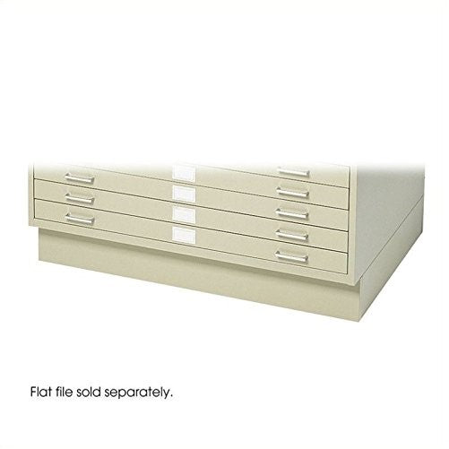 Safco Products 4995TSR Flat File Closed Base for 5-Drawer 4994TSR Flat File, sold separately, Tropic Sand