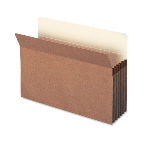 Smead File Pocket, Straight-Cut Tab, 5-1/4 Expansion, Legal Size, Redrope, 5 per Box (7481)