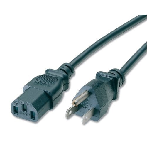 C2G/Cables to Go 03131 14 AWG Premium Universal Power Cord (NEMA 5-15P to IEC320C13) TAA Compliant, Black (6 Feet/1.82 Meters)