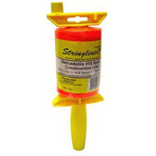 STRINGLINER COMPANY 25406 Twisted 540-FeetReloadable Line Reel, Fluorescent Orange