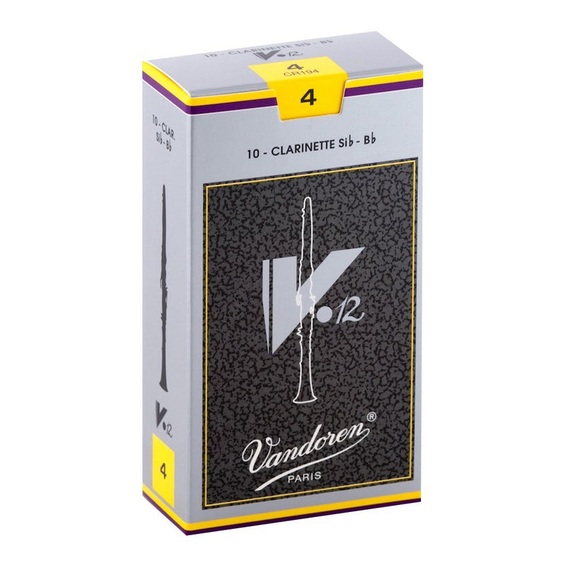 Vandoren CR194 Bb Clarinet V.12 Reeds Strength 4; Box of 10
