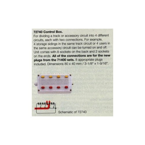 Marklin My World Control Box for Dividing Accessory Circuits for Plugs of Set 71400