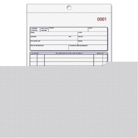 REDIFORM Repair Order Book, Carbonless, 5.5 x 7.875", 50 Triplicates (4L455)