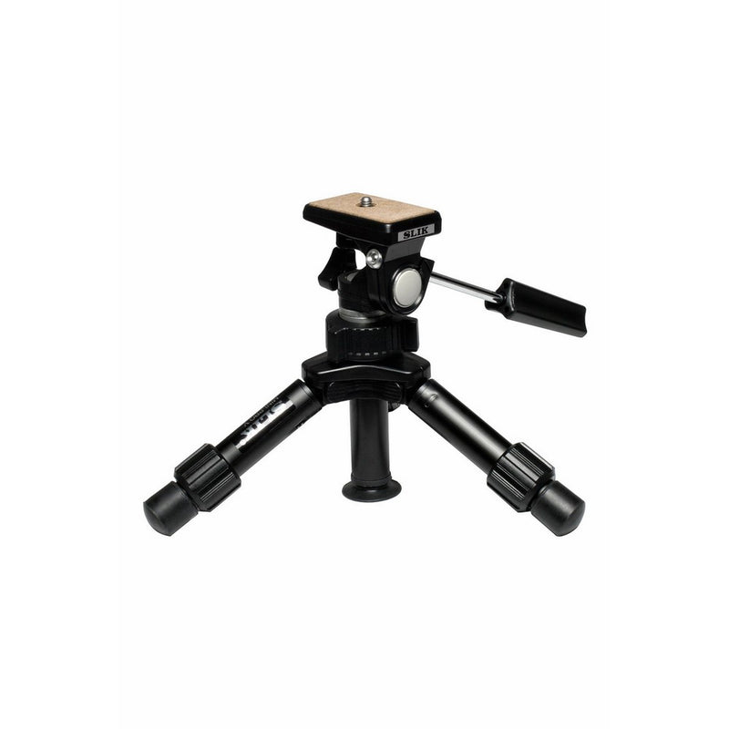 SLIK Mini-Pro V Tripod with 2-Way Pan/Tilt Head, Black (611-352)