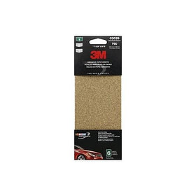 3M Sandpaper, 03035, 3-2/3 in x 9 in, 80 grit