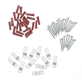 ClosetMaid 7561 Shelf Clips for Concrete Installation, 12-Pack
