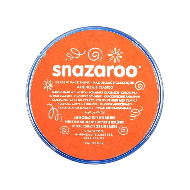Snazaroo Classic Face Paint, 18ml, Orange