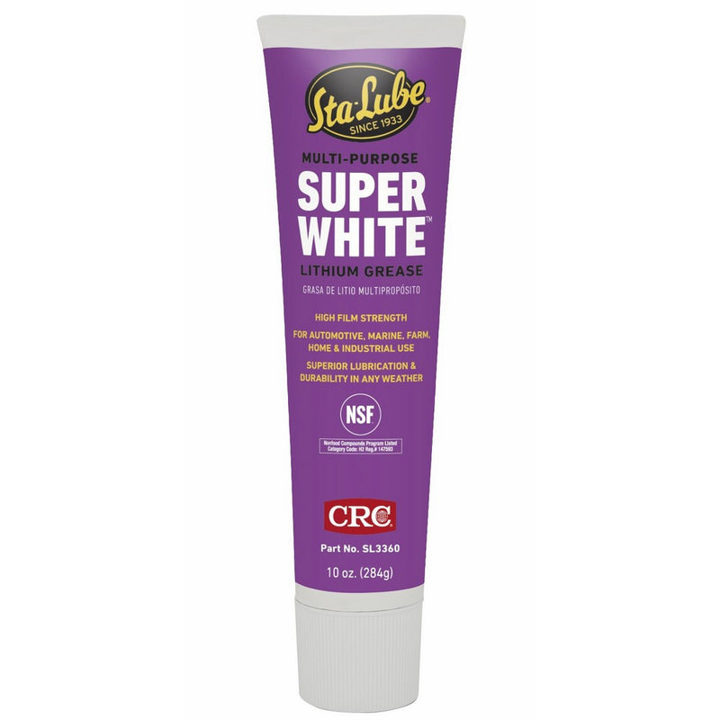 CRC SL3660 Super White Multi-Purpose Lithium Grease, 10 Wt Oz