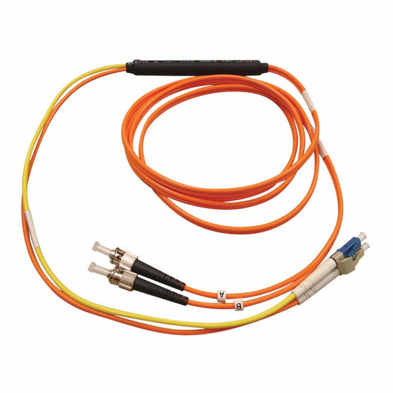 Tripp Lite Fiber Optic Mode Conditioning Patch Cable (ST/LC), 1M (3-ft.)(N422-01M)