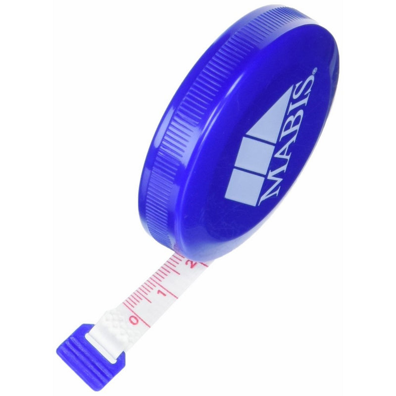 Mabis Retractable Tape Measure, Compact Flexibile Tape Measure, Blue