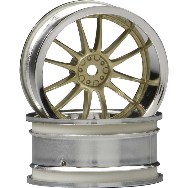 HPI Racing 3299 Work XSA 02C Wheel, 26mm, Gold and Chrome