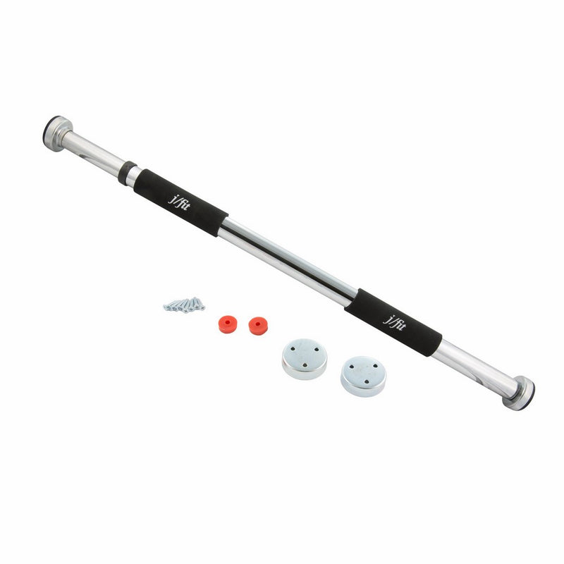 j/fit Deluxe Multi Exercise Doorway Pull-Up Bar with Comfort Grips - LONGEST LENGTH BAR AVAILABLE 40" WIDE. (Pull-ups, Chin-ups, Push-ups, Sit-ups, and Dips!)