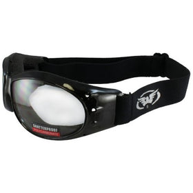 Global Vision Eliminator Motorcycle Goggles (Black Frame/Clear Lens)