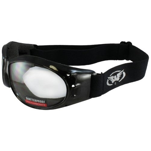 Global Vision Eliminator Motorcycle Goggles (Black Frame/Clear Lens)