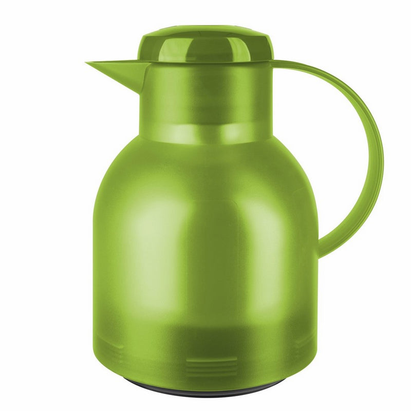 Emsa Samba, Quick Press, Vacuum Insulated Thermal Carafe, 34 oz, Translucent Light Green