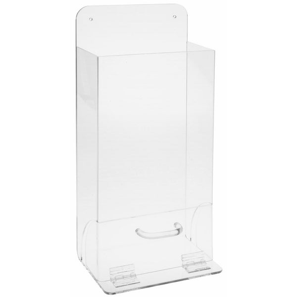 Brady MVSD 18" Height, 8" Width, 4" Depth, Tough Acrylic, Black And White On Clear Color Deluxe Visitor Spec Dispenser, Legend "Safety Glasses"