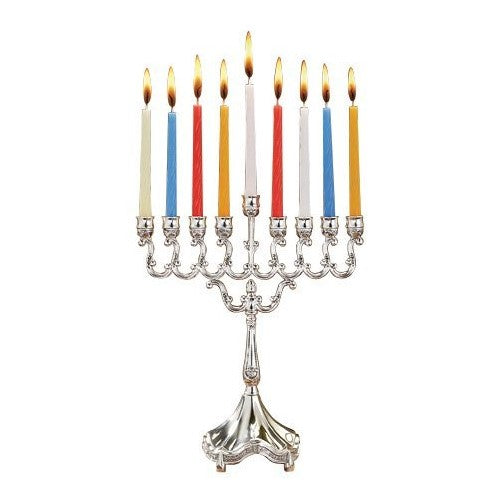 Legacy fine gifts and judaica - menorah 6.5" x 8.5" silver plated