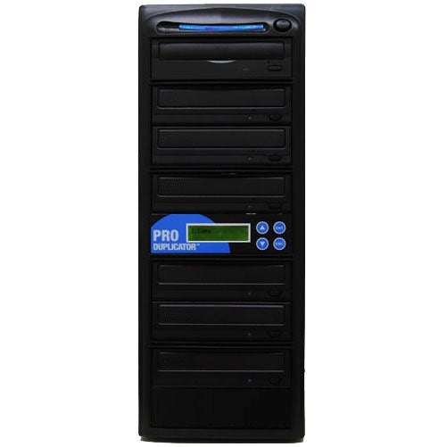 Produplicator 1 to 6 24X CD DVD Duplicator 128MB buffer (Free Burning Software) Copier Tower Replication Recorder Burner