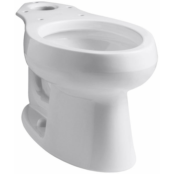 KOHLER K-4198-0 Wellworth Elongated Toilet Bowl, White