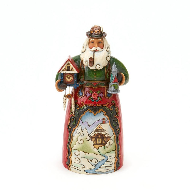 Jim Shore Heartwood Creek German Santa Stone Resin Figurine, 6.75”
