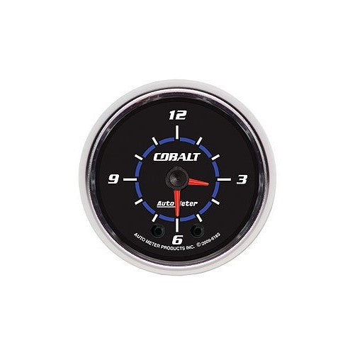 Auto Meter 6185 Cobalt 2" Analog Illuminated Clock Gauge