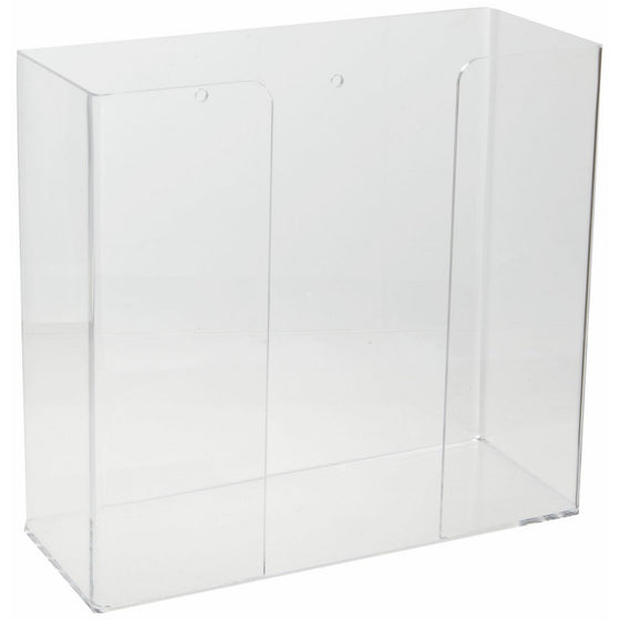 Brady GD02 Plastic Acrylic Glove Dispenser with Double Box, Clear, 10.93" W, 10" H, 4.12" D